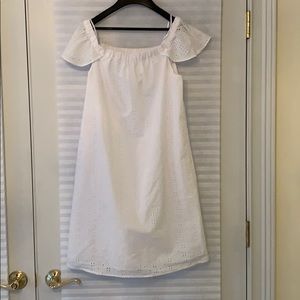 White eyelet dress